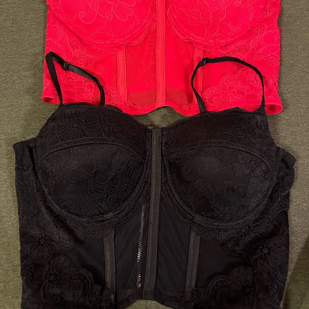 Two Lace Bustiers